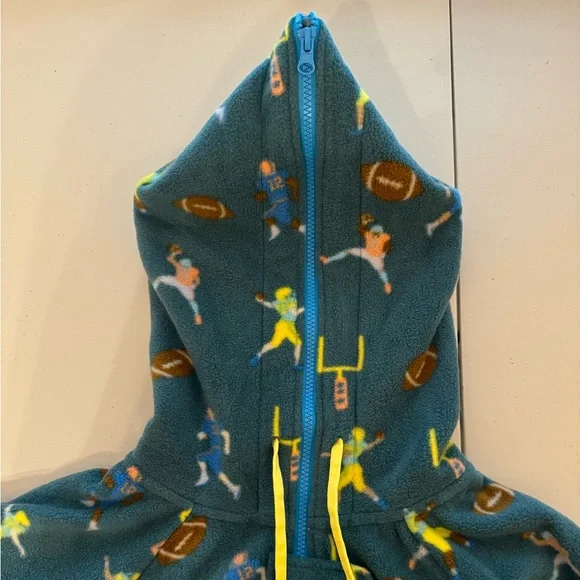 Chubbies The Armchair Quarterback Fleece Football Onesie